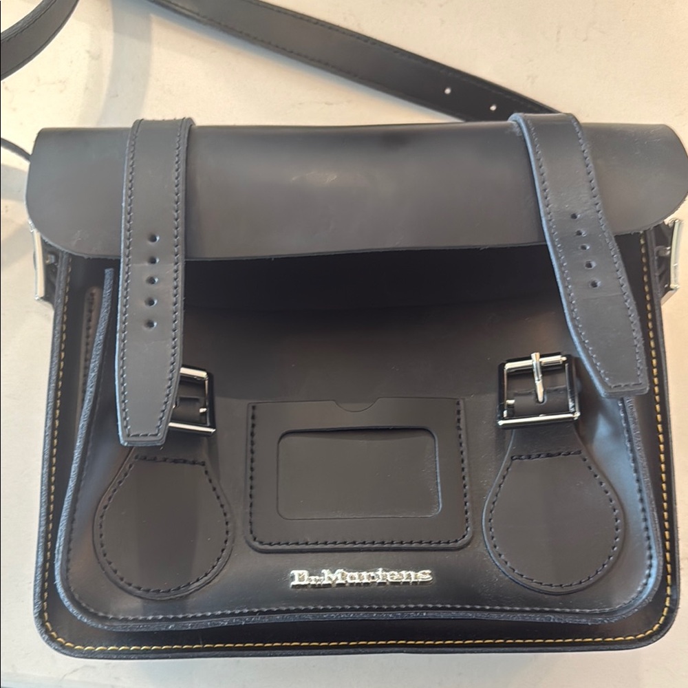 Dr. Martens Black Leather Men's Bag